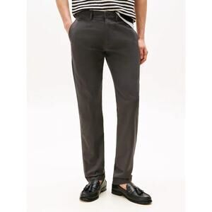 Tommy Hilfiger Mens Slim Fit Bleecker Flex Chinos Size 38X32 Gray Organic Cotton